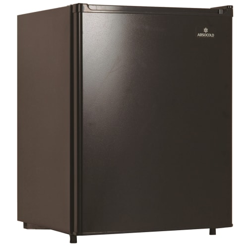 Refrigerador Compacto Absocold, 2.3 Pies Cúbicos, Clasificación Energy Star, Descongelamiento Automático, Negro